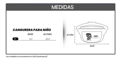 Cangurera Amplia Para Niño Deportiva Entrenamiento Asiana