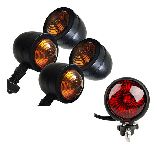 Juego De 5 Intermitentes For Motocicleta, Luces Traseras, F