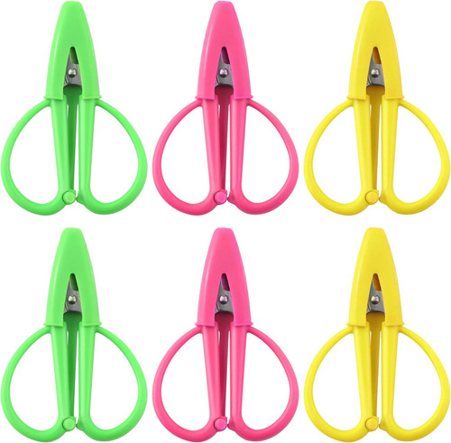 6pcs Mini Tijeras, Tijeras De Viaje Potables Tijeras Para Co