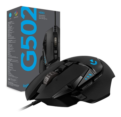Mouse Gamer Logitech G502 Hero 16k Dpi G-hub + Rgb Lightsync