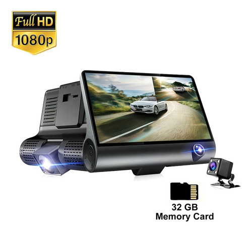 Videocámara de coche gran angular de 170° Z 1080p HD Con tarjeta de memoria de 32g