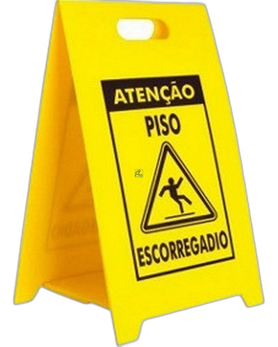 Placa De Sinalizacao Dobravel Piso Escorregadio