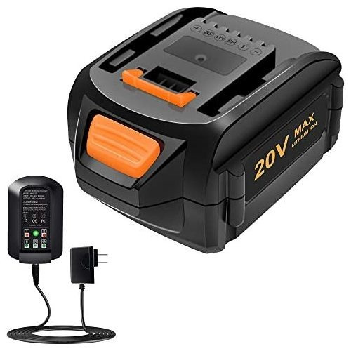 Chaunven 6.0ah Reemplazo Para Worx 20v Batería Y Kit De Carg