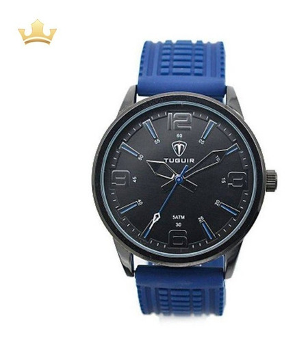 Relógio Masculino Tuguir Analógico 5054 Azul Com Nf