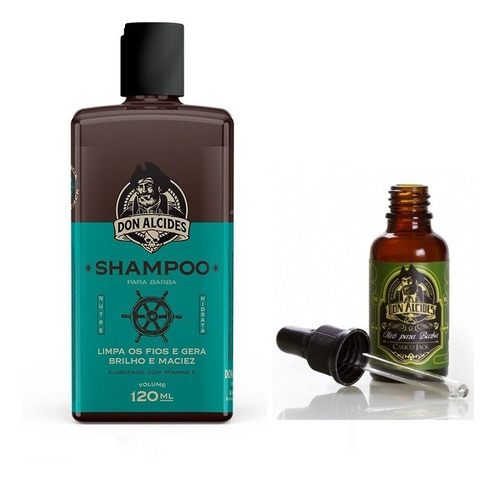 Kit - Shampoo E Óleo Para Barba - Calico Jack - Don Alcides