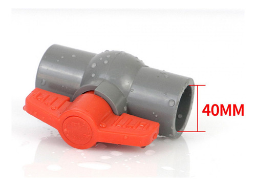 Accesorios De Plomería De Válvula De Bola De Pvc Gris 40mm
