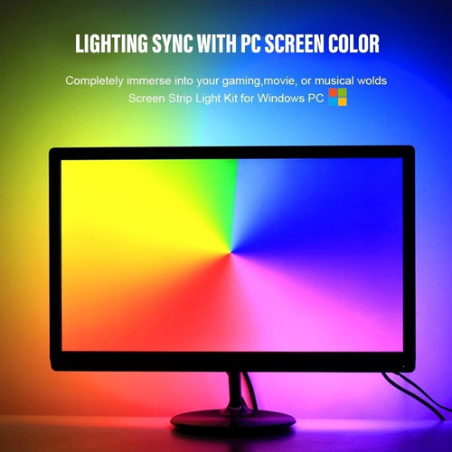 Tira De Luz Led Rgb Ambibox 2.0 Pc Sincroniza Con La Imagen