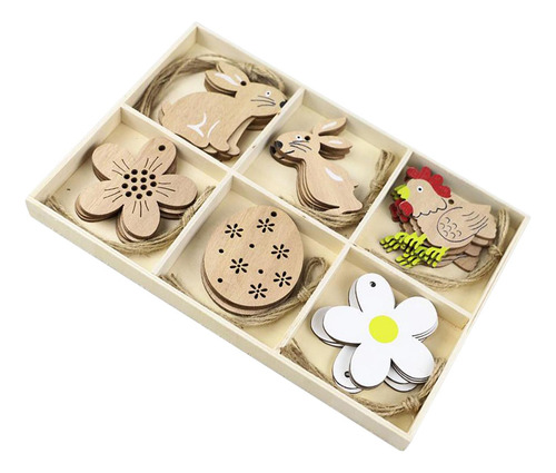 Colgantes De Pascua, Rebanadas De Madera Forma Múltiple