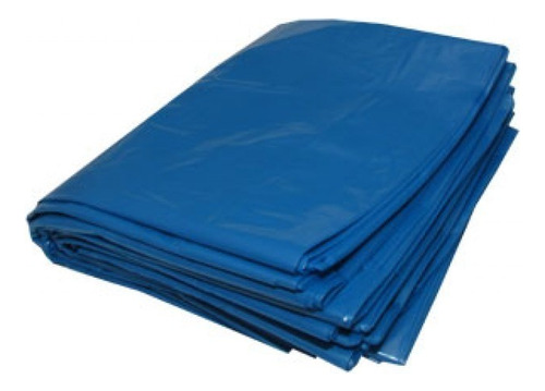 Saco Para Lixo Reforçado Azul - 100 L - Pacote 100 Unidades