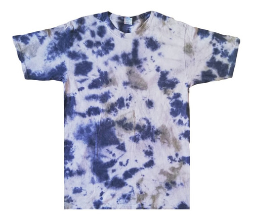 Playera Hombre Tie Dye Cristales Manga Corta Moda Alamala