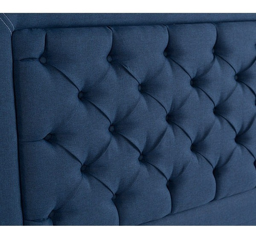 Cabecera Queen Size Dicasa Mary Azul Color Azul Marino