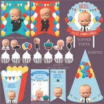 Comprar Kit Imprimible Jefe En Pañales,cumpleaños,invitación Digital