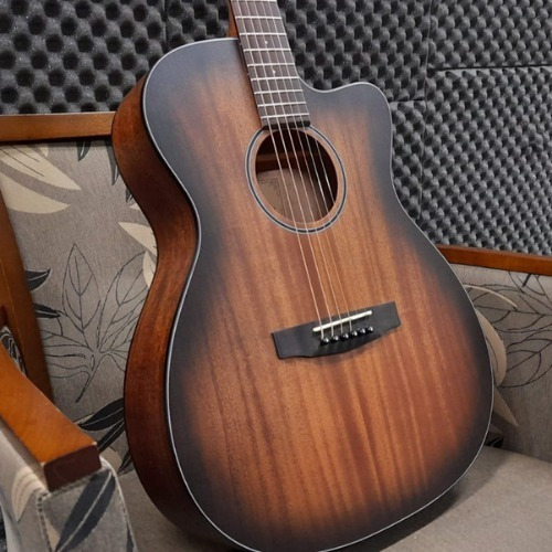 Imagem 8 de 10 de Violão Cort Eletroacústico Core Oc Amh Opbb Sólido Maciço