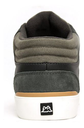 Zapatilla Gangsta Wallride Mid Grey Cuero/algodon