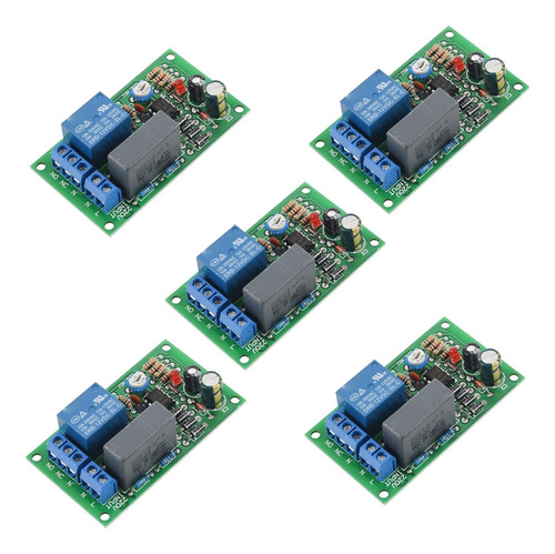 Tablero De Relé 5x 220v Con Retardo Y Interruptor