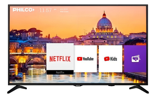 Smart TV Philco PLD50HS22Pi Led 4k 50 Preto 220v