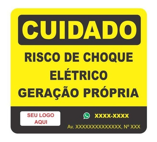 50 Placas Geração Própria Energia Solar Personalizada 25x23