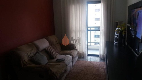 Imagem 2 de 14 de Apartamento Com 3 Dormitórios À Venda, 88 M² Por R$ 640.000,00 - Anália Franco - São Paulo/sp - Av1681