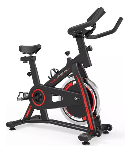  KNakasaki Bicicleta Ergométrica Btetrade Para Spinning Preta Cor Preto/Vermelho