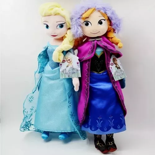 Kit 2 Frozen Boneca Princesa Elsa e Ana Disney