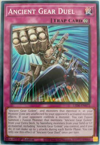 Yugioh! Ancient Gear Duel Lede-en072 1st Edition