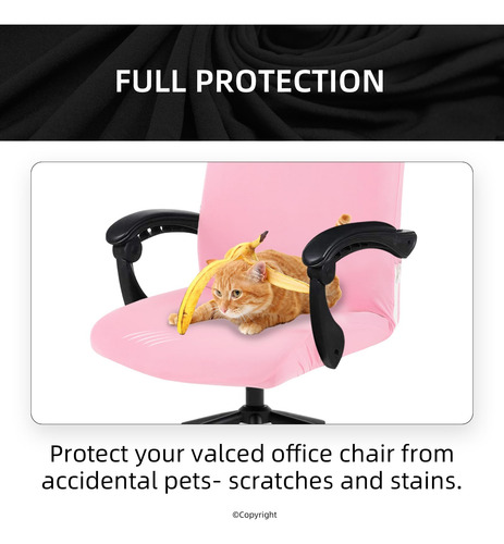 Funda Elástica Impermeable Para Silla De Oficina Negra