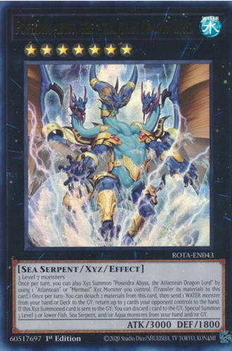 Yugioh! Poseidra Abyss, The Atlantean Dragon Lord Poseidra Abyss The Atlantean Dragon Lord Inglés