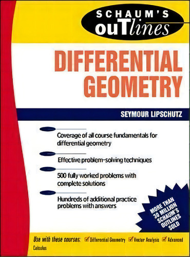 Schaum's Outline Of Differential Geometry, De Martin M. Lipschutz. Editorial Mcgraw-hill Education - Europe, Tapa Blanda En Inglés