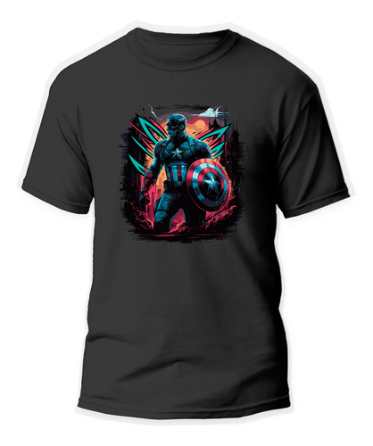 Playera Unisex De Capitán América