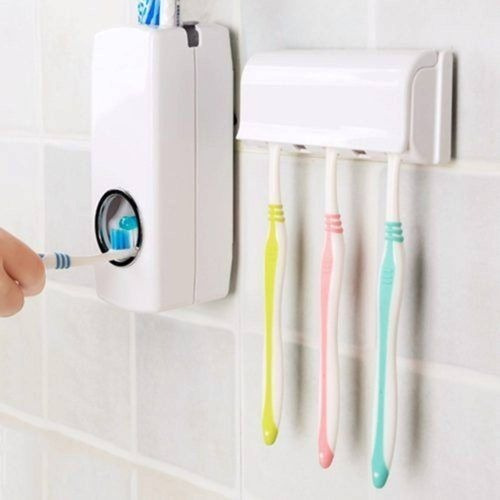 Dispenser Para Creme Dental E Porta Escovas Dp95 Western