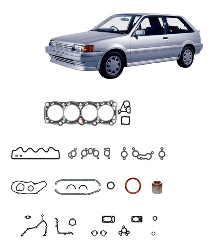 Juego De Empaquetadura Para Nissan Pulsar 1.6 1989 E16 