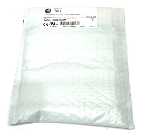 Allen Bradley 2090-k6ck-d26m Ser. B Low Profile I/o Cabl Bbf
