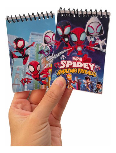 Souvenir Libretita Spidey Spiderman X12 Unidades Sorpresita