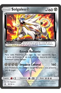 Carta Pokemon Solgaleo Estrela Prisma Lendário