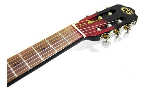 Guitarra Acústica Clásica Cuerdas De Nylon Cl1-rojo Color Rojo Orientación De La Mano Derecha