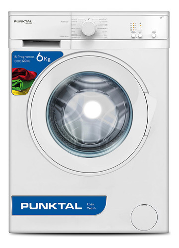 Lavarropas Punktal 6kg C/frontal 1000rpm Pk-07lav