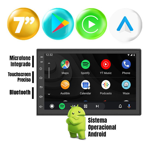 Kit Multimídia Android 7 Pol Tiggo 2 19 20 22 Carplay Bt Gps
