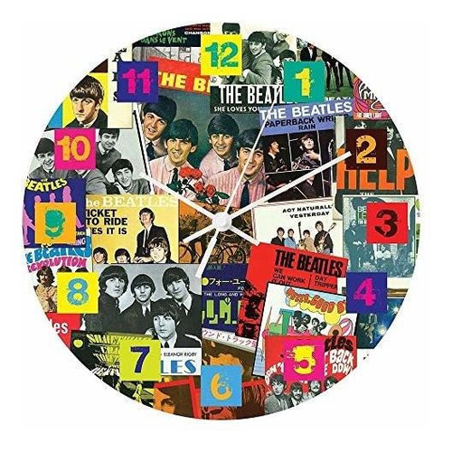 Vandor The Beatles - Singles Collection - Reloj De Pared De 