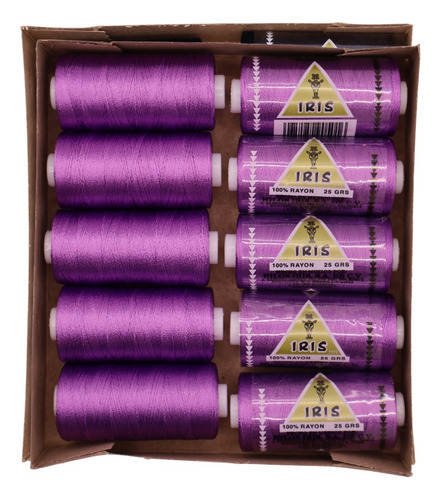 Caja Seda Amarilla Hilosiris (caja Con 10 Tubos De 25gr C/u) 524