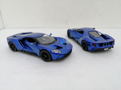 Ford Gt 2017, Escala 1/38, Kinsmart, 12cms Largo, Metálico. 