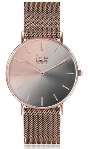 Reloj Mujer Ice Watch Ic016024 Cuarzo Pulso Rosado En Acero 