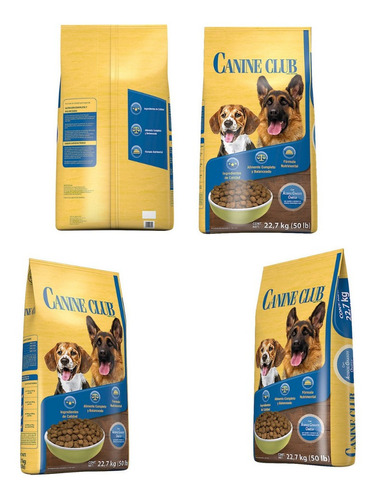 Alimento Para Perro Canine Club 22.7 Kg Músculo Huesos Sanos