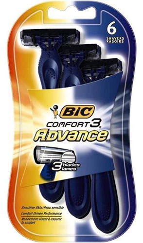 Bic Comfort 3 Advance Maquinillas De Afeitar 6 Unidades