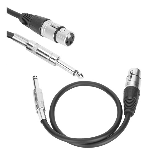 Cable De Audio Xlr Hembra De 6,35 Mm A Interconexión Balance