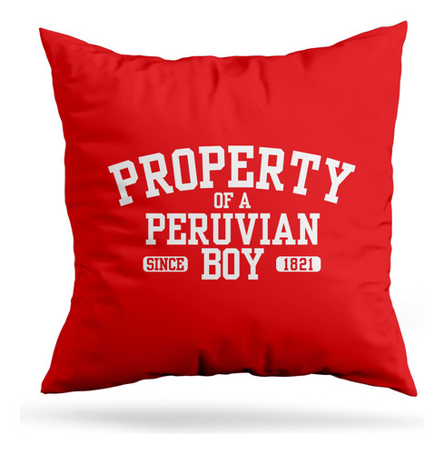 Cojin Deco Property Of A Peruvian Boy (d0196 Boleto.store)