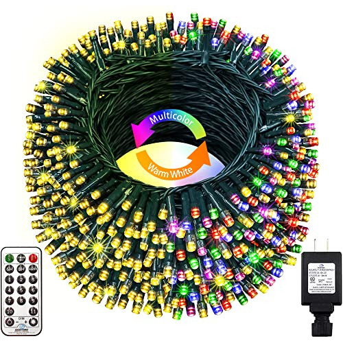 720 Led 328ft Christmas Lights Color Changing String Li...