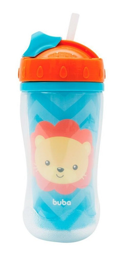 Copo Parede Dupla 320ml Buba Animal Fun Leão 12m+