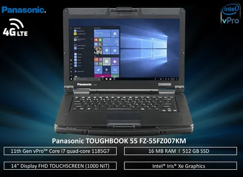 Panasonic Toughbook 55 14 Semi-rugged Laptop Fz-55fz007km
