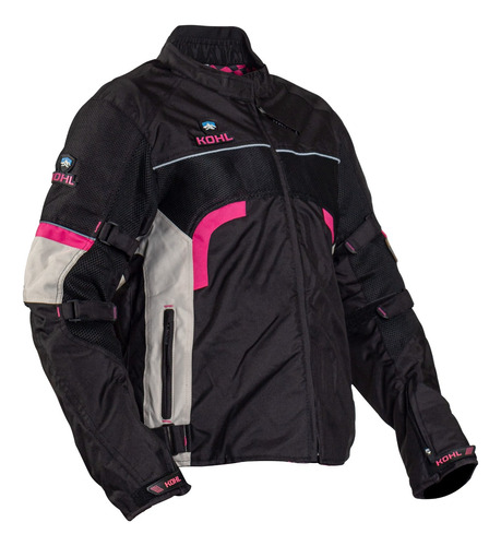 Chamarra Deportiva Para Motociclista Kohl Rosa P/dama