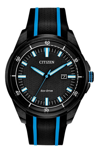 Citizen Ar Eco-drive Black Stainless Aw1605-09e ... Dcmstore Color de la correa Negro Color del bisel Negro Color del fondo Negro